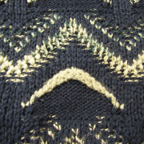 VTG Jantzen Sweater Vest XL Blue Button Up 3D Knit‎ Grandpa Dad Academia Preppy - Picture 6 of 10